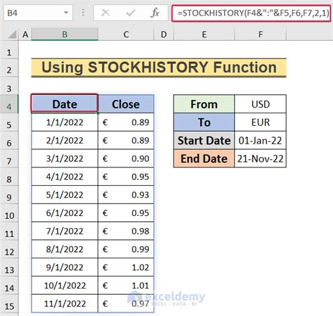 formula for exchange rate in excel|exchange rates in excel spreadsheet.